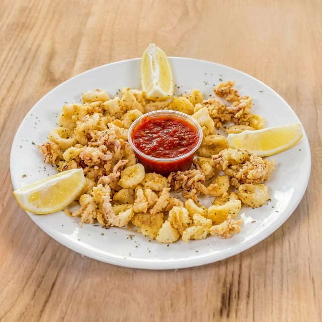 Fried Fresh Calamari.