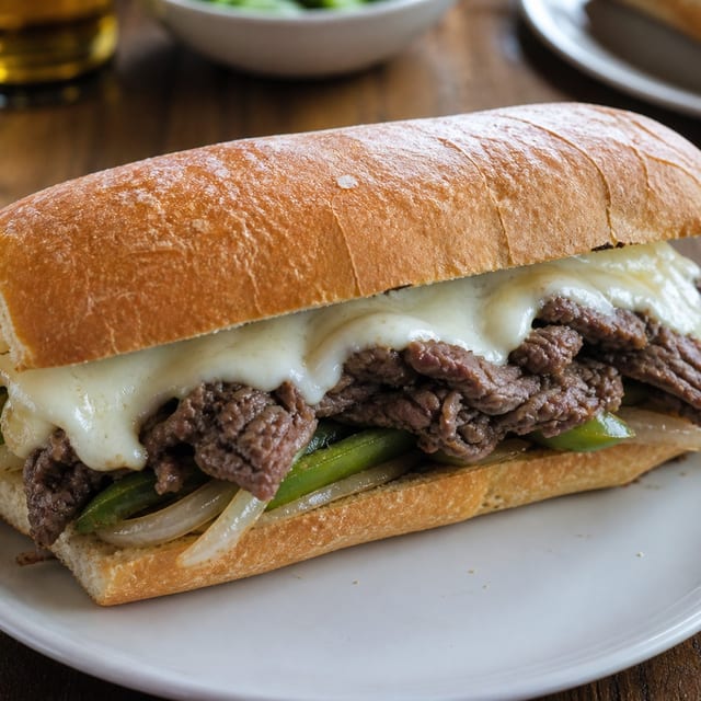 Philly Cheesesteak Sub.