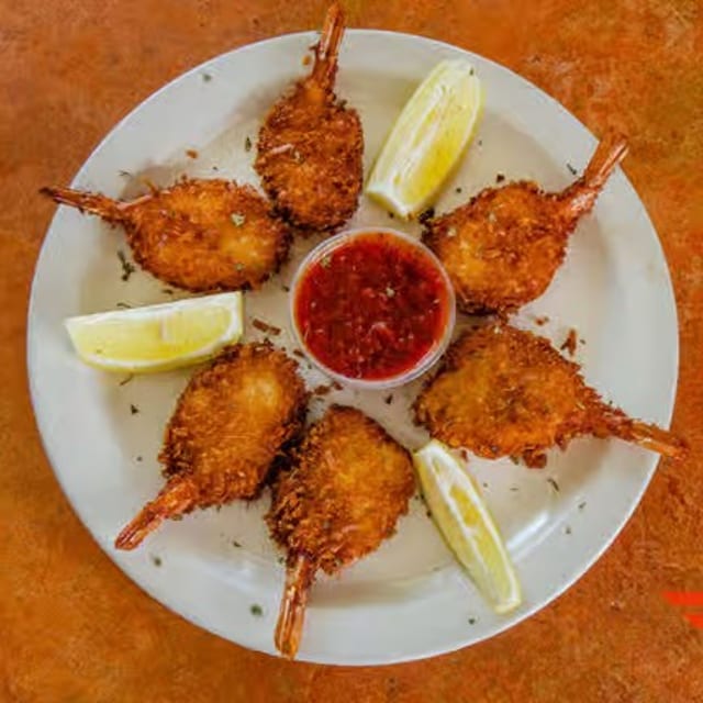 Coconut Crusted Shrimp.